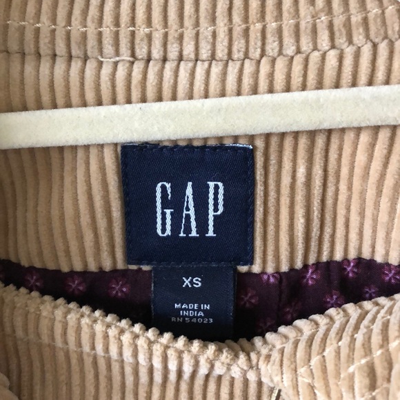 GAP Corduroy Pea Coat in Tan - XS - Picture 2 of 5